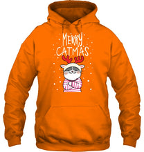 Load image into Gallery viewer, Funny Merry Catmas Christmas Gift Shirt Hoodie