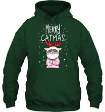 Load image into Gallery viewer, Funny Merry Catmas Christmas Gift Shirt Hoodie