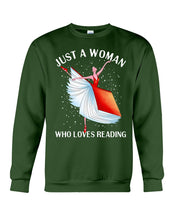 Load image into Gallery viewer, Just A Woman Loves Dancing And Reading Books Sweatshirt