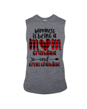 Load image into Gallery viewer, Happiness Is Being A Mom Grandma And Great Grandma Unisex Long Sleeve