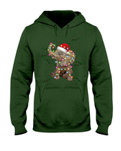 Load image into Gallery viewer, Elephant Color Light Christmas Gift Tee Hoodie