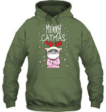 Load image into Gallery viewer, Funny Merry Catmas Christmas Gift Shirt Hoodie