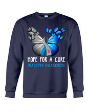 Load image into Gallery viewer, Hope For Cure Diabetes Awareness Sweatshirt