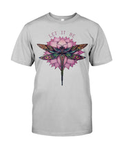 Load image into Gallery viewer, Let It Be Dragonfly Lotus Guys Tee