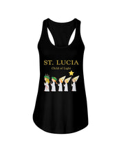 Load image into Gallery viewer, St Lucia Child Of Light God Jesus Christmas Gift Ladies Flowy Tank
