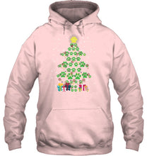 Load image into Gallery viewer, Cute Dog Paws Christmas Tree Shirt Hoodie