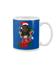 Load image into Gallery viewer, Dachshund In A Sock Christmas Cute Gift For Dachshunds Lovers Mug