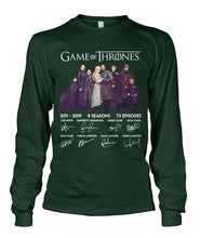 Load image into Gallery viewer, Game Of Throne Autograph 8 Years Anniversary T-Shirtr Unisex Long Sleeve
