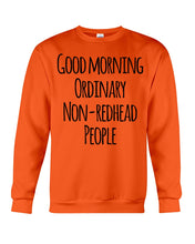 Load image into Gallery viewer, Redhead Good Morning White Mug Sweatshirt