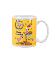 Load image into Gallery viewer, Flamingo Happy Thanksgiving Mug