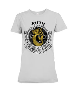 Ruth The Soul Of Mermaid Horoscope T-Shirt Ladies Tee