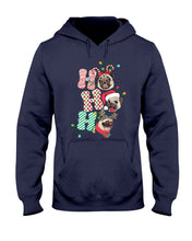 Load image into Gallery viewer, Pug Lover Christmas Hohoho Funny T-Shirt Hoodie