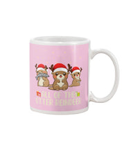 Load image into Gallery viewer, Merry Ottermas All Of The Otter Reindeer Black T-Shirt Mug