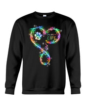 Load image into Gallery viewer, Dog Mom Life Black T-Shirt Sweatshirt