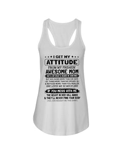 Awesome Mom Gift For Lovely Mom Mama Mother T-Shirt Ladies Flowy Tank