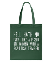 Load image into Gallery viewer, Scottish Woman Temper Scotland Lovers Basketweave Tote Bag