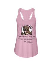 Load image into Gallery viewer, Pitbull I'll Be There Gift For Dog Lovers T-Shirt Ladies Flowy Tank