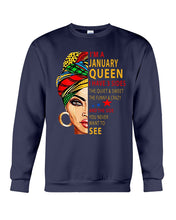 Load image into Gallery viewer, January Queen 3 Sides Horoscopes T-Shirt Sweatshirt