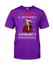 Load image into Gallery viewer, Demi Lovato All I Want For Christmas Is Shmoney Guys Tee