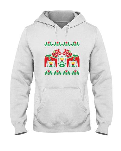 Swedish Dala Horse Gift White T-Shirt Hoodie