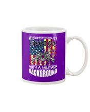 Load image into Gallery viewer, Never Underestimate A Grandpa Black T-Shirt Mug