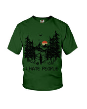 Load image into Gallery viewer, I Hate People Printing T-Shirt Youth Tee