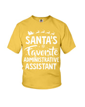 Load image into Gallery viewer, Santa Favorite Assistant Funny Christmas Gift Shirt Youth Tee