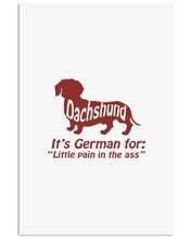 Load image into Gallery viewer, Dachshund German Shirt For Dachshunds Dog Lovers Vertical Poster