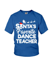 Load image into Gallery viewer, Santa Dance Teacher Christmas Shirt Youth Tee