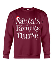 Load image into Gallery viewer, Santa's Favorite Nurse Sweatshirt