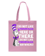Load image into Gallery viewer, Fibromyalgia Anywhere Break Cancer Spirit T-Shirt Basketweave Tote Bag
