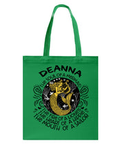 Load image into Gallery viewer, Deanna The Soul Of Mermaid Horoscope T-Shirt Basketweave Tote Bag