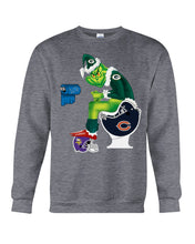 Load image into Gallery viewer, Grinch Green Bay Packers Funny Tee Sweatshirt